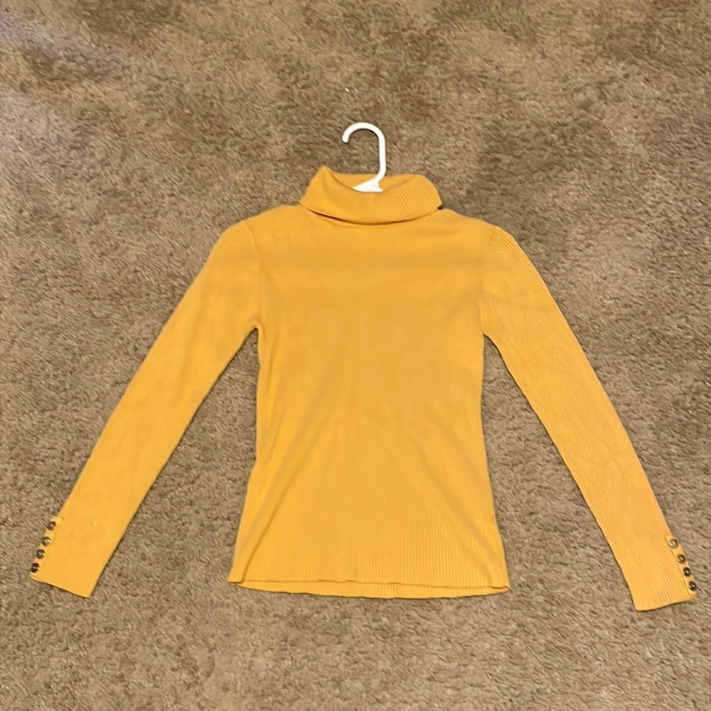 Gold yellow turtleneck